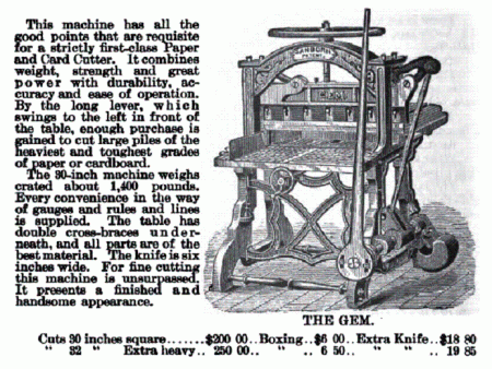 image: GEM Paper Cutter Sanborn and Sons.gif